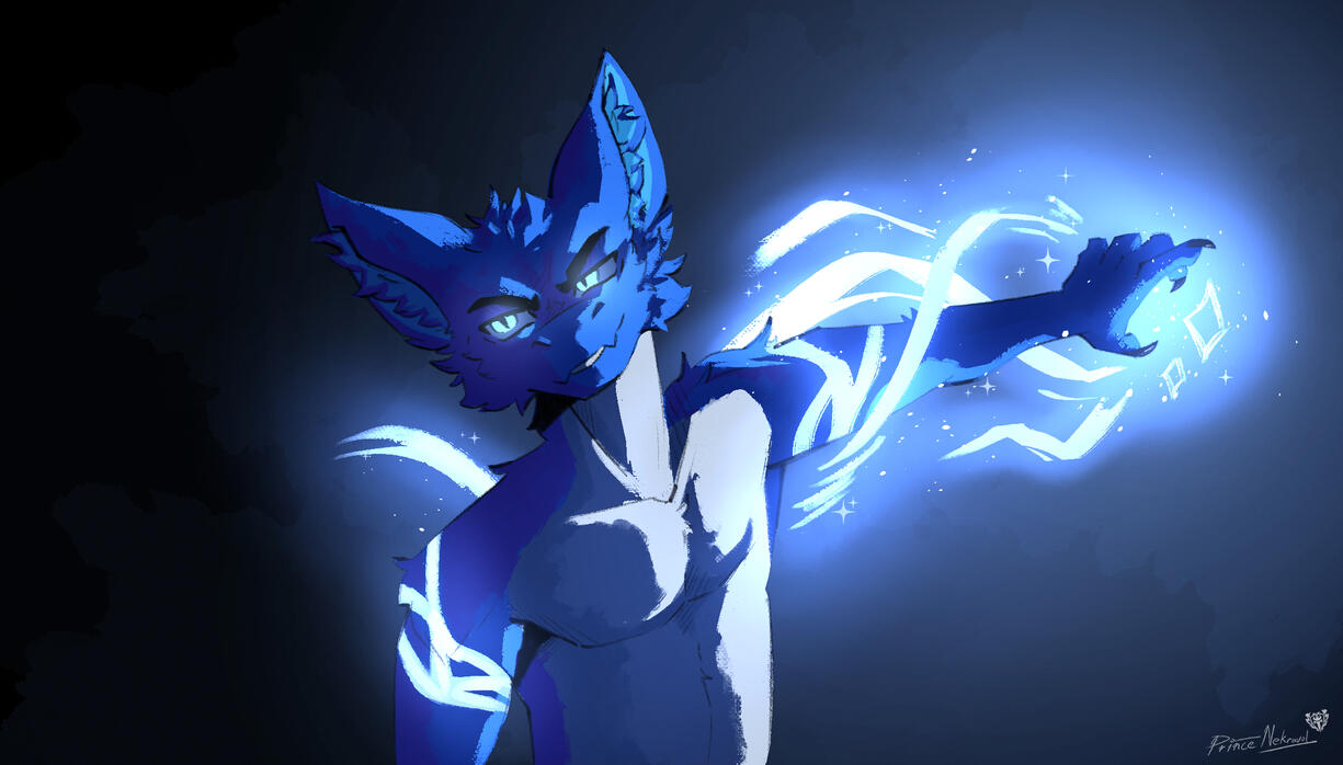 Hushi fan art/ artfight attack