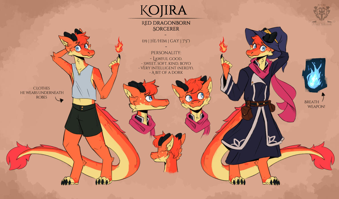Kojira reference sheet